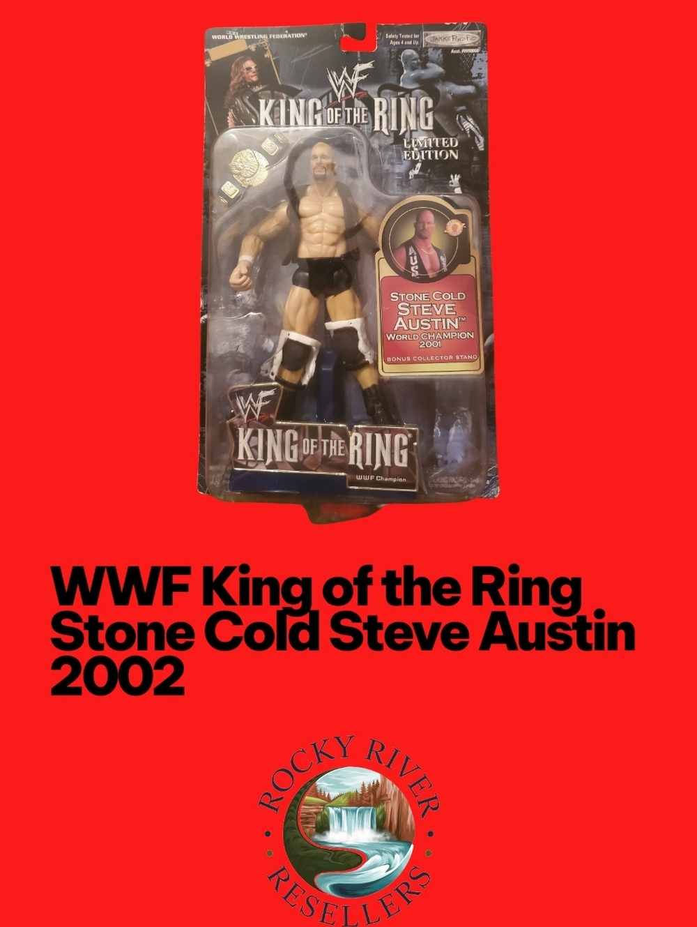 Stone Cold Steve Austin | WWF King Of The Ring | 2002 | Vintage | Collector's